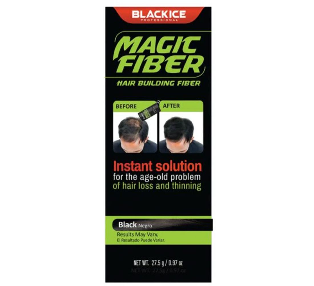 Black Ice Hair Building Fibers Black