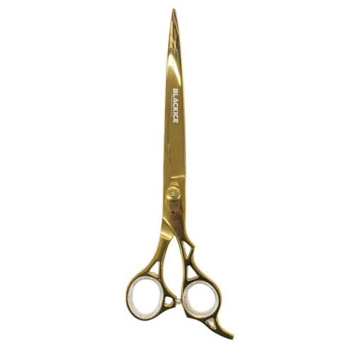 Black Ice Professional Stylish Gold Curved Off Set Grip Shear 10"