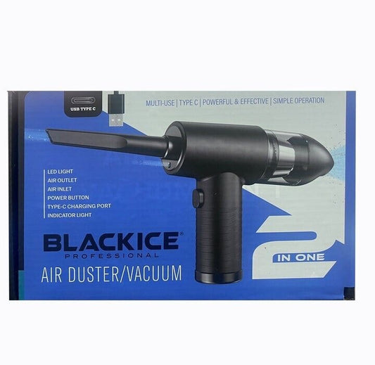 Black Ice 2 in 1 Cordless Air Duster & Vacuum