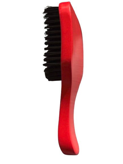Magic Wave Curved Brush- Small Red (Hard)