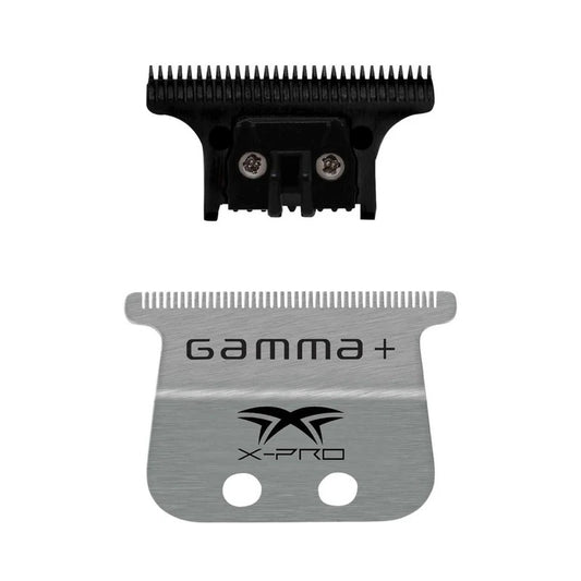 Gamma+ X-Pro Stainless Steel Blade + Black Carbon Diamond DLC The One Cutting Trimmer Blade Set