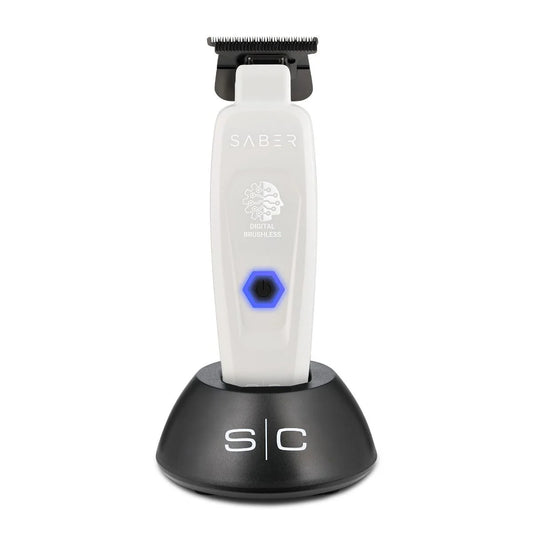 Stylecraft White Saber Professional Hair Trimmer with Digital Brushless Motor
